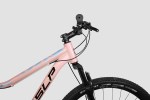 Bicicleta Mtb 10 Pro Lady - R29, Talle 18", 21V, Disco, Rosa, Negro Y Gris 