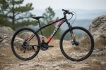 Bicicleta MTB R1 Razel 17655 - R29, Talle 18", Negro/ Rojo