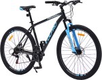 Bicicleta MTB PRO200 - R29, Talle 20", 21 Velocidades, Negra y Celeste
