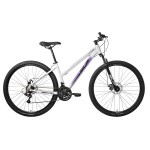 Bicicleta MTB Woman 10 Pro - R29, T16, 21 V, Disco, Aluminio, Blanca/Violeta
