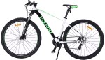Bicicleta MTB PRO700 - R29, T18", 21V, Disco Hidráulico, Blanca, Negra y Verde