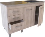 BAJO MESADA 120CM 632 2P 4C ABE MUEBLES ORLANDI