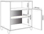 PORTA MICROONDA ALFA 636 DL636 BR DELOS