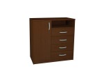 COMODA EXPRESS CHOCOLATE 4 CAJONES/1 PUERTA
