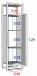 COLUMNA 0,48M PE 4206-COE TABLES
