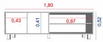 MESA TV HASTA 75" 4100-CNN TABLES