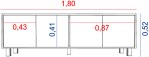 MESA TV HASTA 75" 4101-CNN TABLES