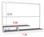 PANEL TV/LCD/LED 52" 1041-WH WE. TABLES