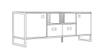 RACK PARA TV STEEL DST05 DST05RN DELOS