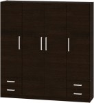 Placard 4 Puertas de 173 Cm Pac170 Wengue DIELFE