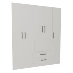 Placard 5 Puertas de 151 Cm Bahia  3512 Blanco MUEBLES ORLANDI