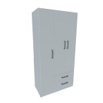 Placard 3 Puertas de 91 Cm Bahia 3532 Blanco MUEBLES ORLANDI