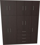 Placard 2 Cuerpos con 10 Puertas 175 Cm 3562 Wengue MUEBLES ORLANDI