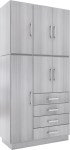 Placard 2 Cuerpos con 6 Puertas de 106 Cm 3584 Jacaranda MUEBLES ORLANDI