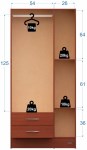 Placard 3 Puertas Super Express 23 Blanco MOSCONI