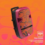 Parlante VORTEX - 100W, 1x15", 11hs Bat., Bluetooth/RGB, Rosa
