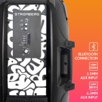 Parlante VORTEX - 100W, 1x15", 11hs Bat., Bluetooth/RGB, Rosa