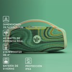 Parlante Portátil Force 40 W Bluetooth STROMBERG