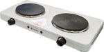 Anafe Eléctrico YQ-200B-1 - 2 Hornallas, 2000W, Blanco