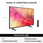 Smart TV LED DU7000 - 43" 4K UHD, Tizen, 3 HDMI, Bluetooth 5.2, Negro