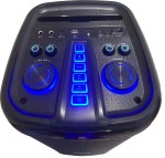 Parlante TW2803 Portátil - 50W RMS, 2x8", Mic. Inalámbr., Luces Flama