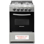 Cocina a Gas GOURMET 530 PV - 53cm, Rejillas Fundición, Multigas, Inox