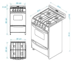 COCINA PALACE C.LX S2 51C 4 HORNALLAS GE NG. ESCORIAL