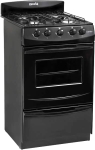 Cocina Gas Envasado ESCORIAL CANDOR S2 4 Hornallas 51 CM Negro