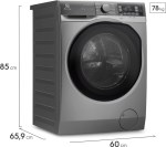 Lavasecarropas Inverter EWD11S 11 Kg 1400 Rpm Plata ELECTROLUX