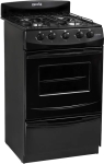 Cocina Gas Natural ESCORIAL CANDOR S2 4 Hornallas 51 CM Negro