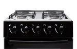 COCINA PEABODY 50 NEGRA 50CM 4 HORNALLAS BG NG PEABODY
