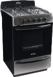 Cocina FLORENCIA 5518F Inoxidable Multigas Con 4 Hornallas