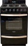 Cocina Multigas 55 CM 4 Hornallas WFN57DI Negro WHIRLPOOL