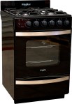 Cocina Multigas 55 CM 4 Hornallas WFN57DI Negro WHIRLPOOL