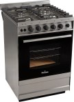 Cocina FLORENCIA de 4 Hornallas 56 Cm Inox 5838S 