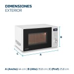 MICROONDAS 94MPHDW20UAP 20L 700W DIGITAL BL PHILCO