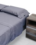 Juego de Sabanas Premium 2 1/2 Plazas Gris FP HOME