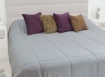 Acolchado Premium King Size Plata FP HOME