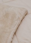 ACO CORDERITO LISO 2 1/2 PLAZA BEIGE FP HOME