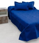 Cubrecama Queen Size Azul Marino FP HOME