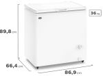 Freezer Horizontal Inverter FGHI200B-M 205 Litros Blanco GAFA