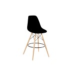 Banqueta Taburete De Diseño Eames Negra