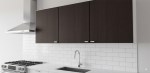 Alacena 4036 - Blanco/Wengue, 3 Puertas, 2 Estantes