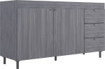 Bajo Mesada 4016 - 140x80x47cm, 2 Puertas, 3 Cajones, Melamina, Jacarandá