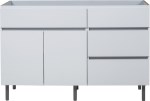 BAJO MESADA LIVORNO 1.2M 2P 3C BL NORTE MUEBLES RICCHEZZE