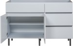 BAJO MESADA LIVORNO 1.2M 2P 3C BL NORTE MUEBLES RICCHEZZE