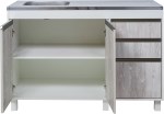 BAJO MESADA SORRENTO 1.2M 2P 3C CAS-ARC MUEBLES RICCHEZZE