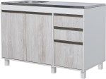 BAJO MESADA SORRENTO 1.2M 2P 3C CAS-ARC MUEBLES RICCHEZZE