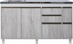 BAJO MESADA SORRENTO 1.4M 2P 5C CAS-ARC MUEBLES RICCHEZZE
