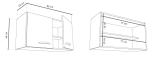 ALACENA DL628 BRT 80CM 2P DELOS